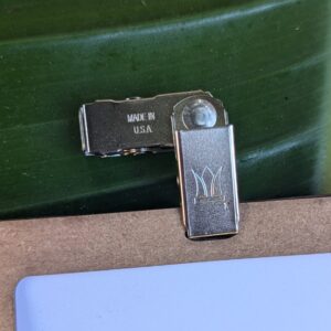 Reusable, metal double bulldog clip for eco-friendly event, conference, meeting and tradeshow name badge and name tags